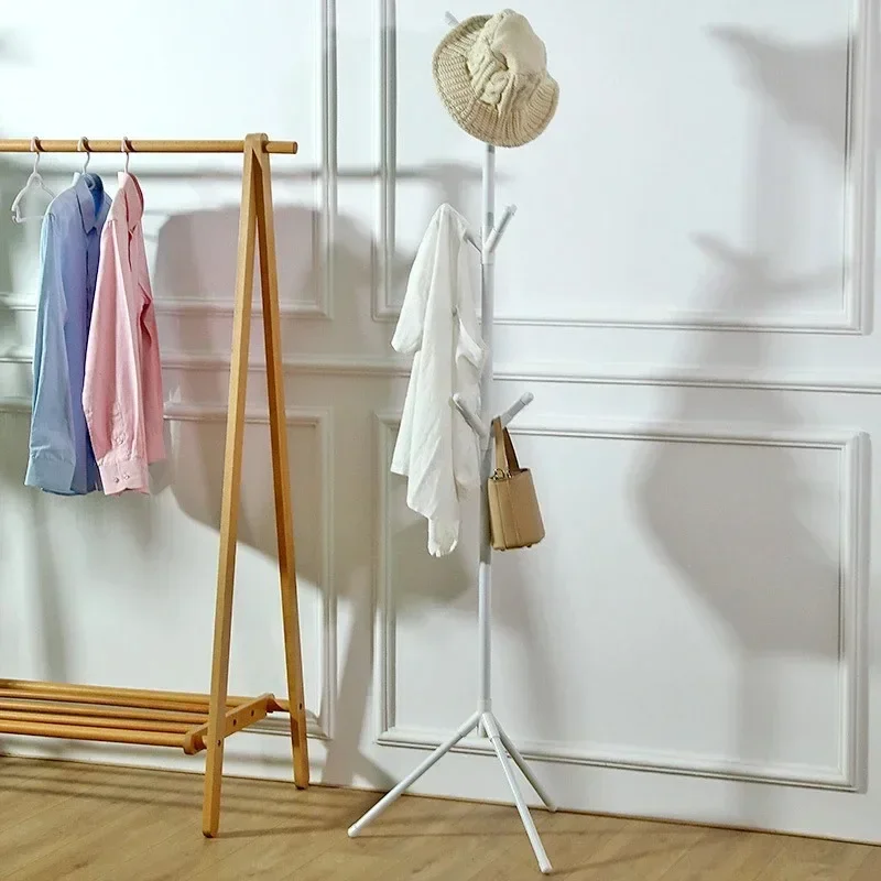 Floor Standing Clothes Rack Household Simple Hats Shelf Easy To Install Light Luxury Clothes Shelves Modern Simple Coat Racks