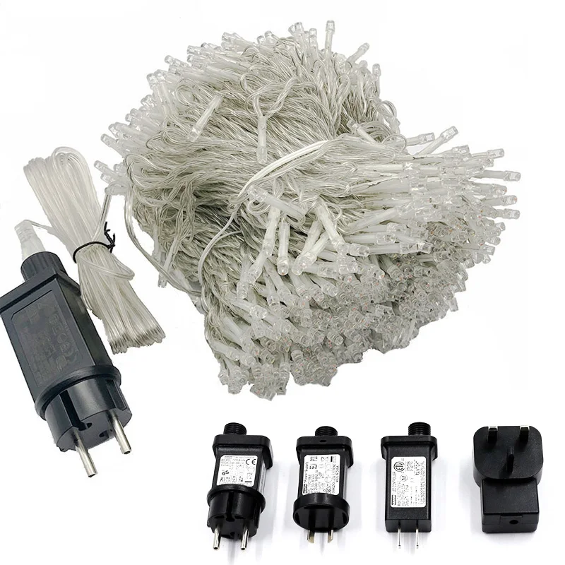 LED Weihnachten Lichterketten wasserdicht 10m-100m 8 Modi 24V-36V Urlaub Hochzeits feier String Dekor für Beleuchtung Feier