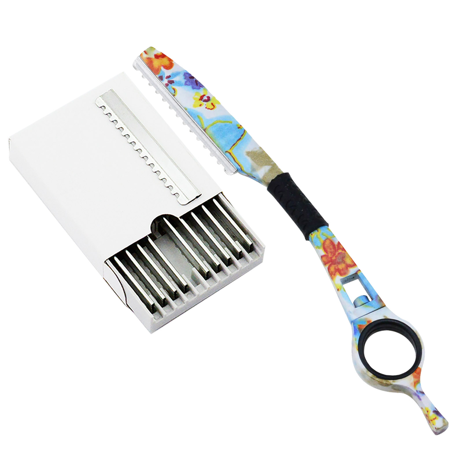 Univinlions Mỏng Lưỡi Dao Cạo Thẳng Salon Làm Tóc Dao Cạo Dính Tóc Xoay Tóc Hớt Tóc Cắt Mỏng Hơn