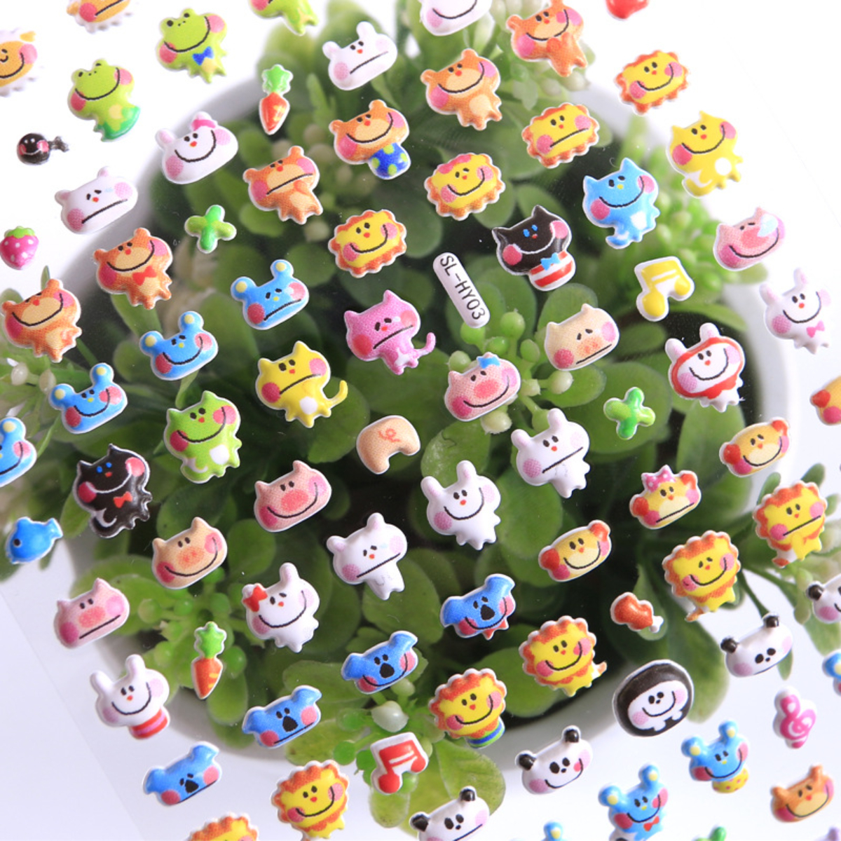 6 ชิ้น/เซ็ต Kawaii น่ารักสัตว์เล็กโฟม 3D ตกแต่งเครื่องเขียนสติกเกอร์ Scrapbooking DIY ไดอารี่อัลบั้ม Stick MINI สติกเกอร์