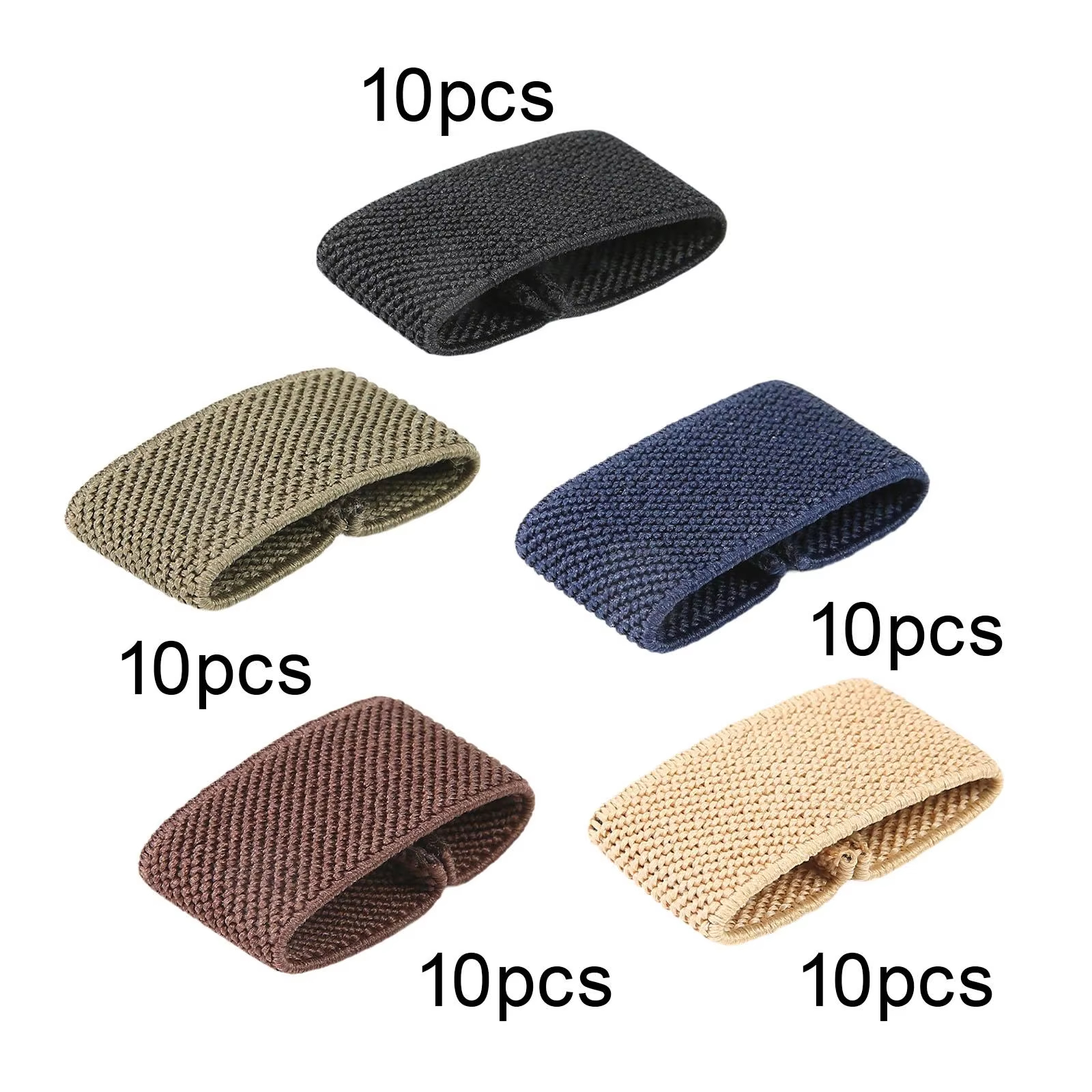 10x Elastic Belt Keepers Webbing Holder Strap Organizer Nylon for 1.5" Wide Belts/Straps Accessories Backpack Strap Holder
