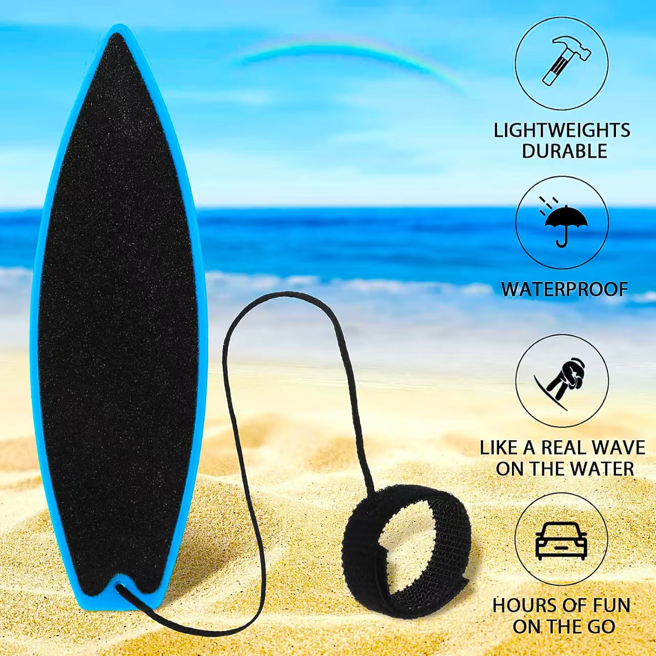 Fingers Surf สเก็ตบอร์ด Creative Mini Air ความดันกด Cool Tech สนุก Funky เด็กชายและเด็กหญิงของขวัญของเล่น
