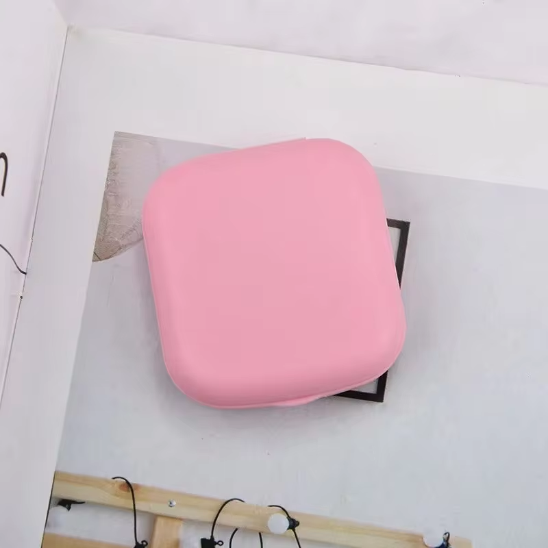 1pcs 새로운 패션 휴대용 미니 뷰티 아이 박스 콘택트 렌즈 동반자 상자 렌즈 상자 케어 상자 마카롱 스타일