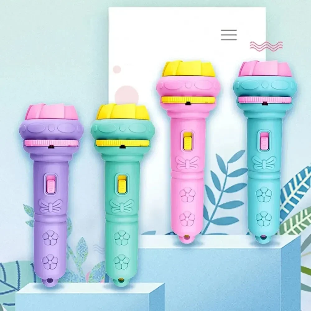 Flashlight Pattern Cartoon Projection Creative Children's Flashlight Toy Projector Baby Toy Bedtime Storybook Toy