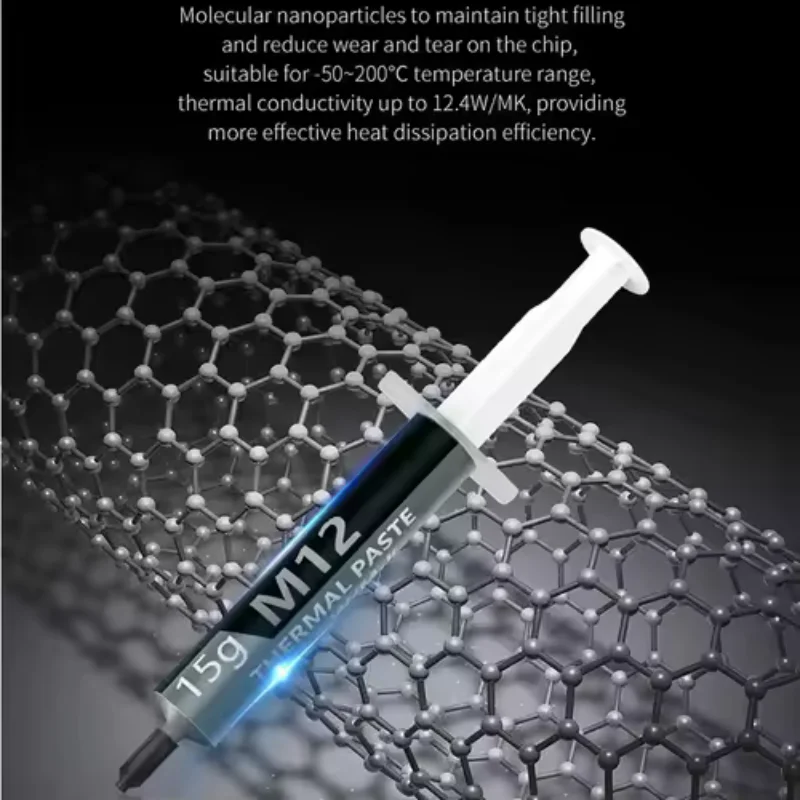 EP Thermal Paste Performance Thermal Conductive Grease Paste 12.4 W/MK 1/4/8/15/30g For Game PC PS5 CPU GPU Cooling