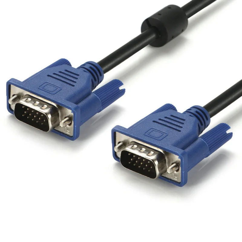 Vga 4 5 kabel männlich zu männlich high-definition computer projektor monitor video datenkabel mit magnet ring