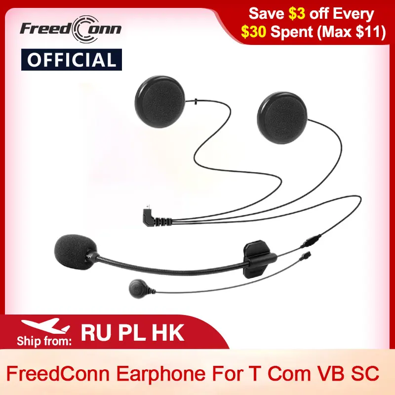Freedconn オートバイインターホンイヤホン T-COM VB T-COM SC オートバイ Bluetooth ヘルメットインターホンアクセサリー送料無料