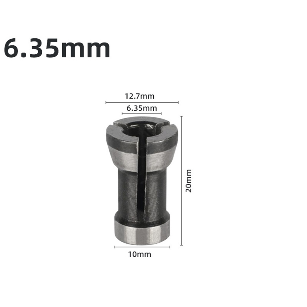 6/6.35/8mm Collet Chuck Adapter Engraving Trimming Machine Electric Router Milling Cutter Accessories Power Tools Router Bits