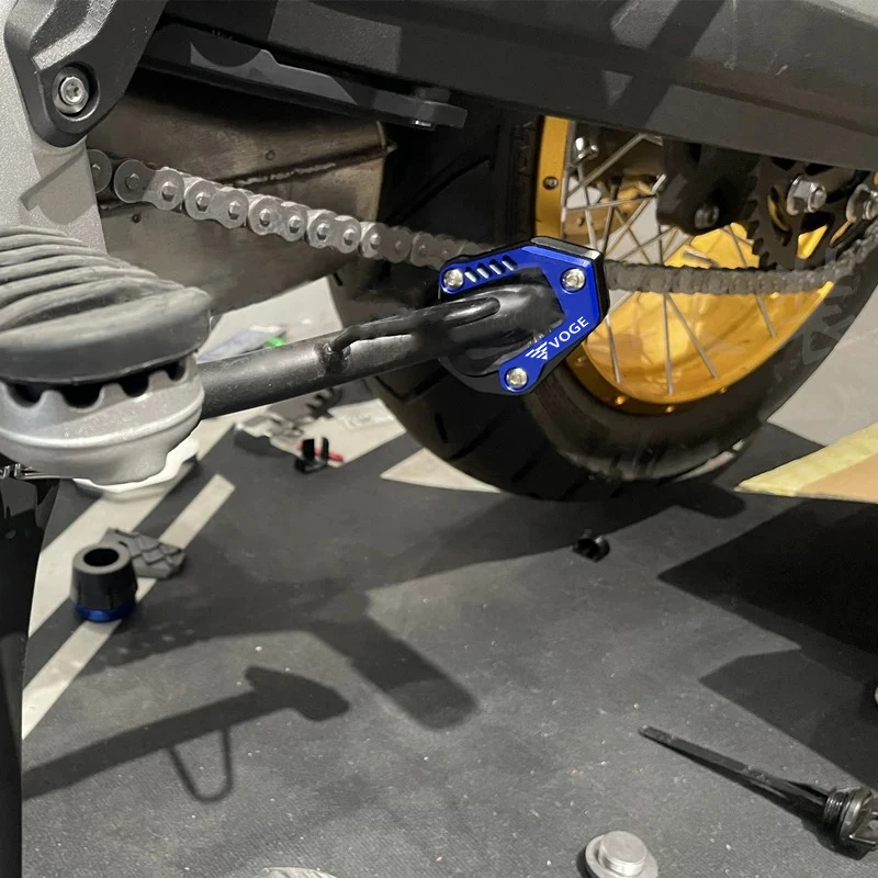 New For Loncin Voge DS525X DS900X DSX 525 900 DSX 900 2023-2024 Motorcycle Accessories CNC Side Stand Kickstand enlarged plate