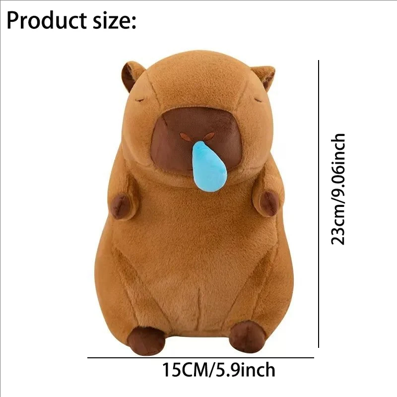 น่ารัก Capybara Plush ของเล่นยืด Snot K จําลองสัตว์ตุ๊กตา Plush ของเล่นตุ๊กตาเด็กของขวัญเต่า Capybara ผลไม้ Dol