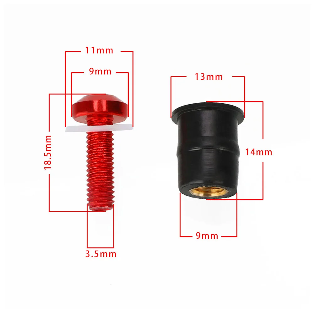 10pcs Windshield Screw Nut Sets Windscreen Bolt Kit for Yamaha YZF R1 R6 FZS 1000 YZF-R1 YZF R6 R3 R1 R7 YZFR6 YZFR3 YZFR1 YZFR7