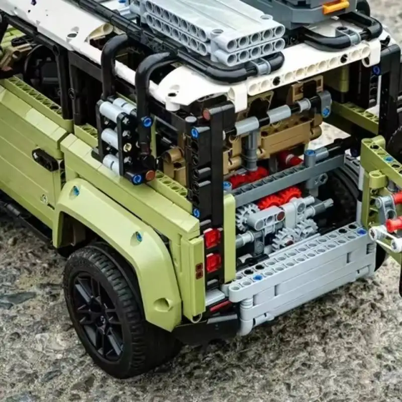 2573 pz MOC Tecnico Terra Fuoristrada Defender Auto Building Blocks 1:8 SUV Assemblare Mattoni Veicolo per I Ragazzi Regalo Per Adulti Complementi Arredo Casa