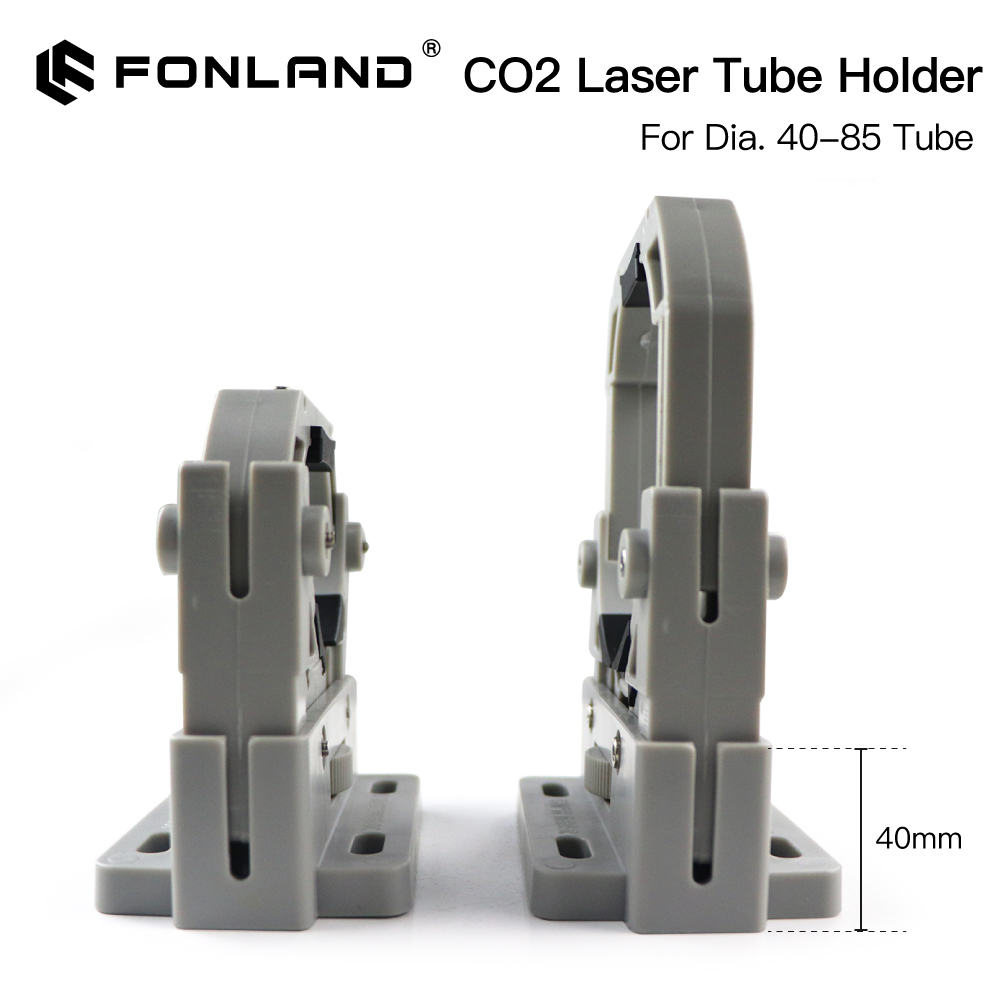 FONLAND CO2 Laser Ống Giá Đỡ Hỗ Trợ Gắn Linh Hoạt Nhựa 50-80Mm Cho 50-180W Chữ Khắc Laser máy Cắt