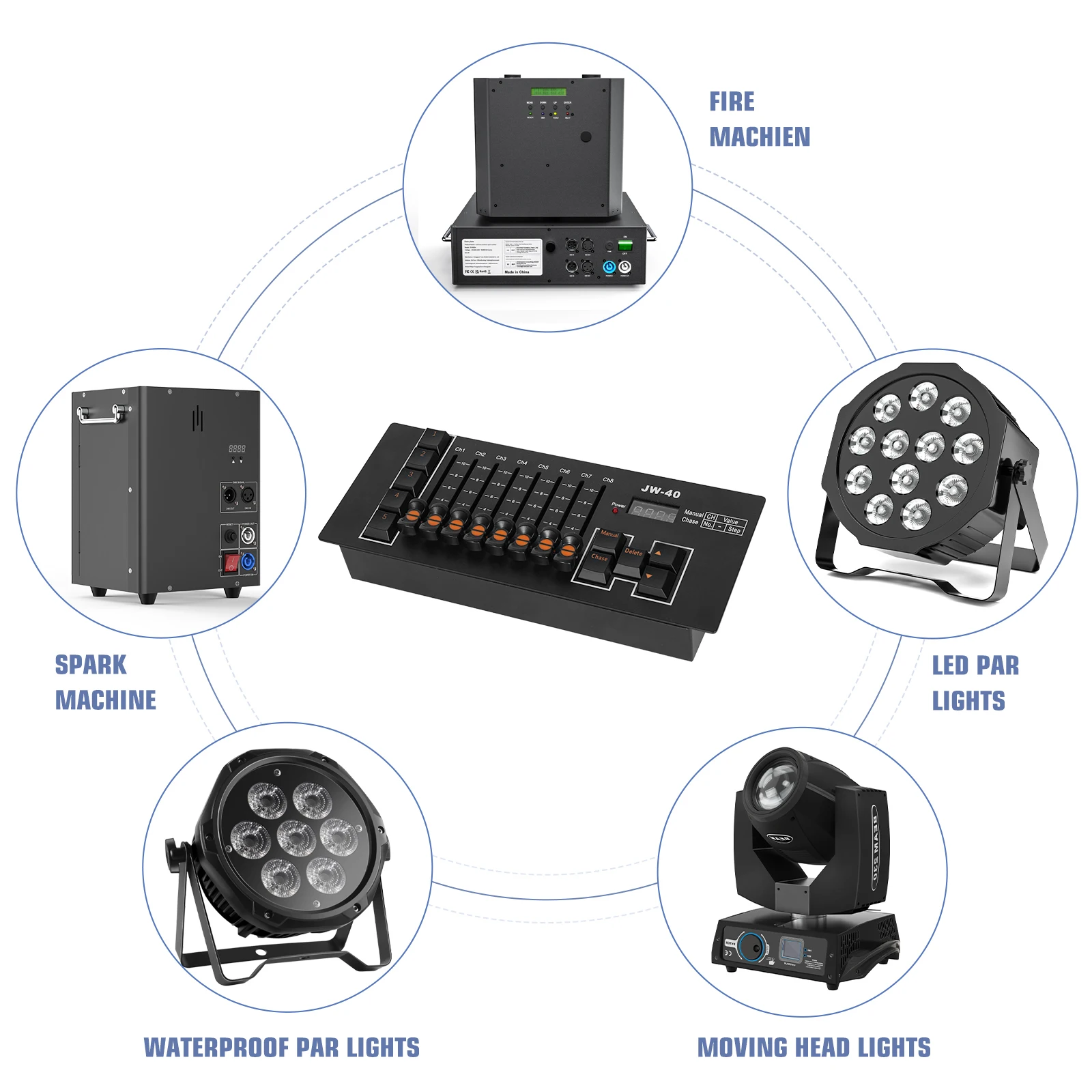 U'King Schwarz Mini Konsole DMX Controller Bühne Licht Controller Für Party DJ Disco Live Konzerte KTV Nachtclub