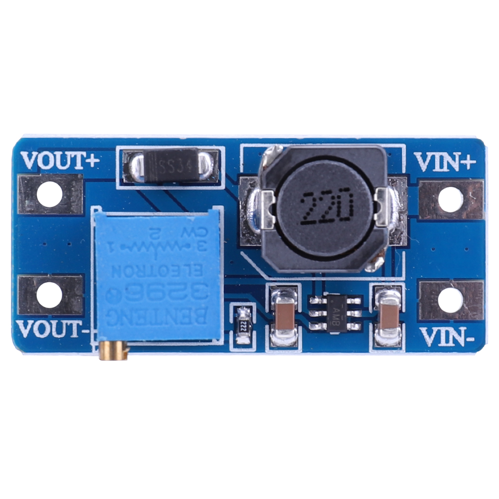 2-20pcs MT3608 Adjustable Boost Module DC-DC Step Up Converter Module 2A Max 2V-24V To 5V 9V 12V 28V Booster Power Supply Board