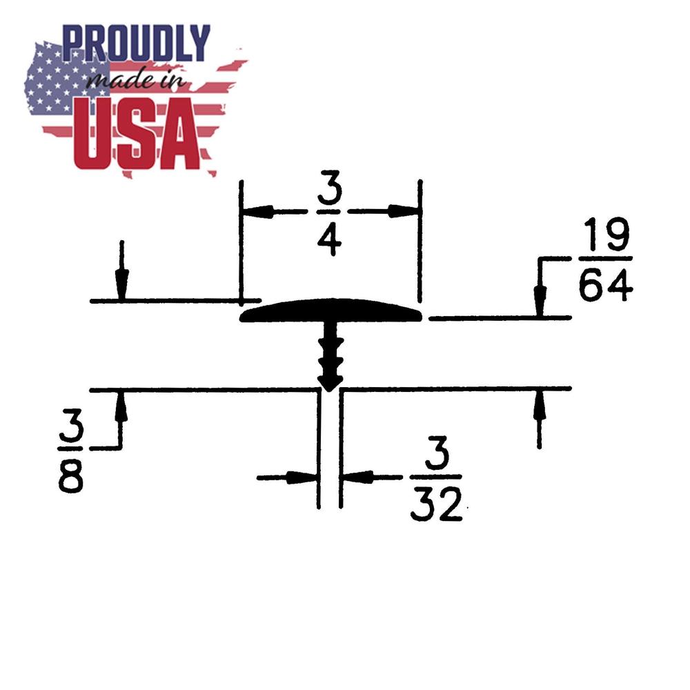 Flexible Polyethylene Center Barb T Molding 3/4" Red Tee Moulding 250ft Coil USA-made Commercial Grade