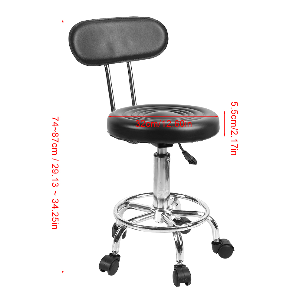 Beauty Stool Bar Chair Adjustable Salon Hairdressing Styling Chair Barber Massage Beauty Tattoo Studio Adjustable & Rotatable