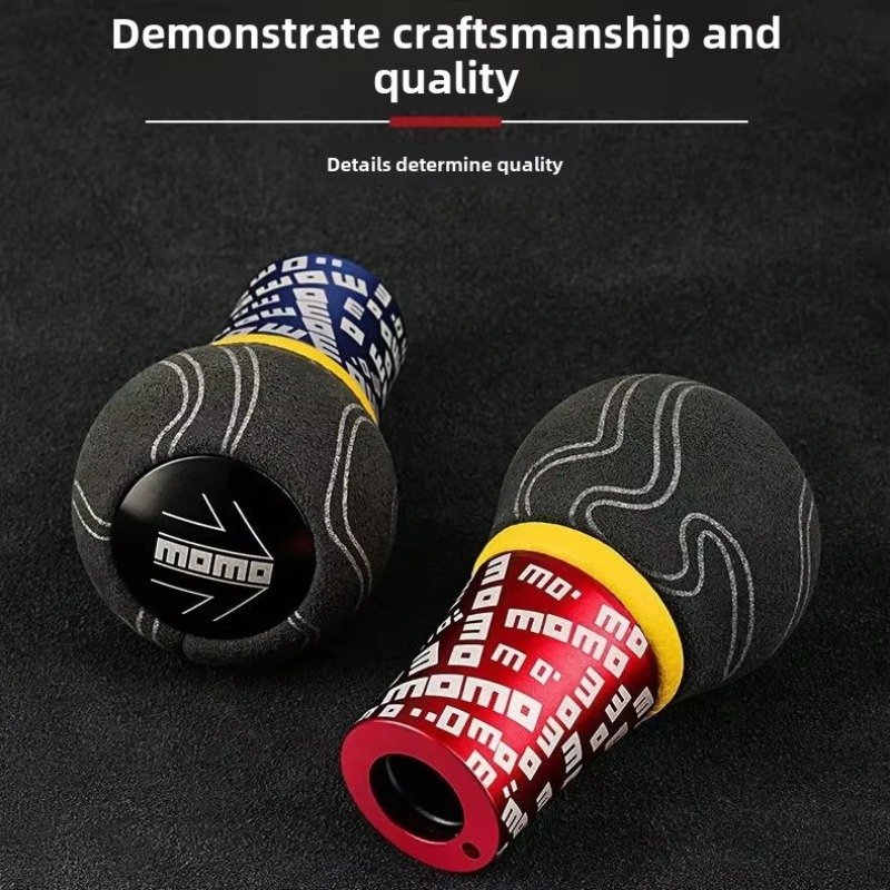 MOMO ULTRA Gear Shift Knob Graffiti Aluminum Suede Manual Transmission Stick Shifter Lever for Universal Car Interior RefitTools