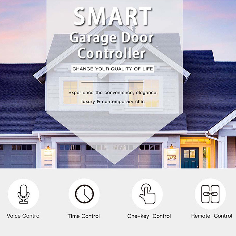 NEW WiFi Switch Smart Garage Door Opener Controller Work With Alexa Echo Google Home SmartLife/Tuya APP Control No Hub Require
