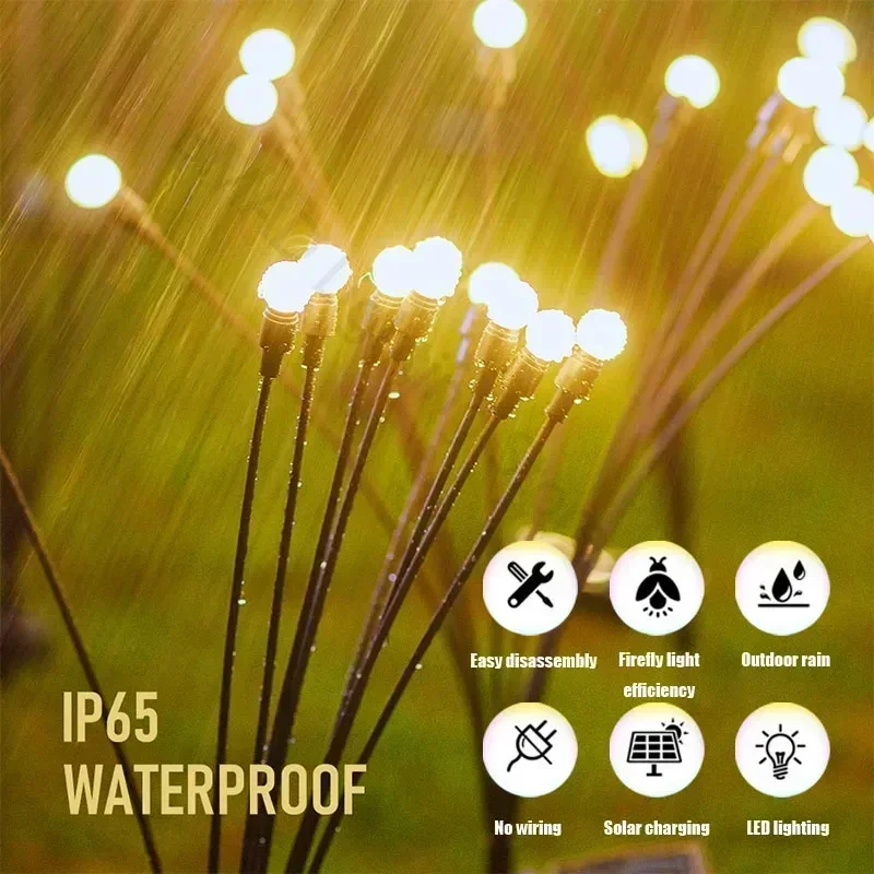 1 szt. 8/10 LED Solarna Lampka Ogrodowa w Kształcie Świetlika, Zewnętrzna, Wodoodporna, Dekoracyjna Lampka w Kształcie Rozkwitającego Kwiatu, do Oświetlania Ścieżek, Podwórka, Patio, Trawnika, Krajobrazu