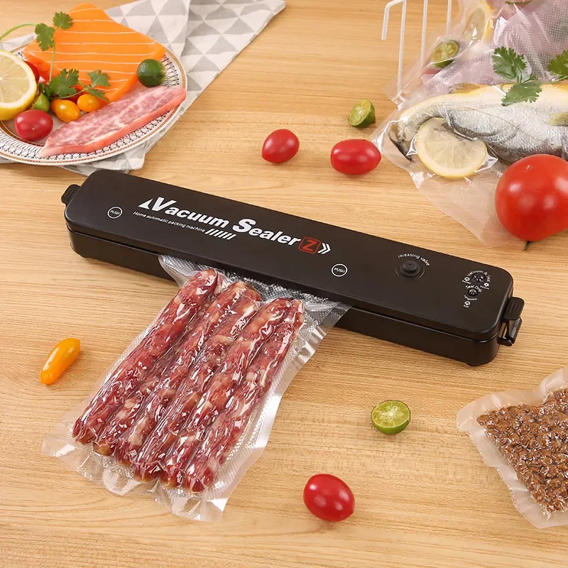 TINTON LIFE 220V/110V Vide Scellant Machine D'emballage avec Libre 10pcs Sacs Sous Vide Ménage Noir Alimentaire Vide Scellant