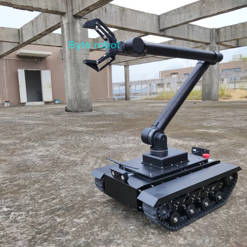 50kg Load TR500 Tank Car chassis 8cm Rubber Track Assembled Shock Absorption Suspension system FOR STM32 Programmable Robot Kit