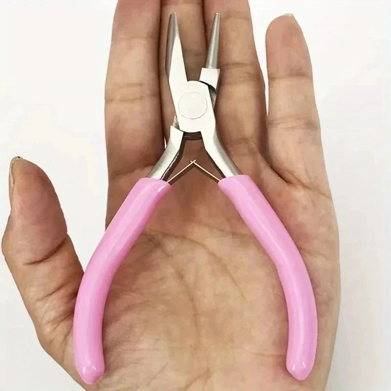 Pinza concava rotonda professionale da 5 pollici, utilizzata per la creazione di gioielli, mini strumenti per cavi di precisione, ideali strumenti manuali fai-da-te