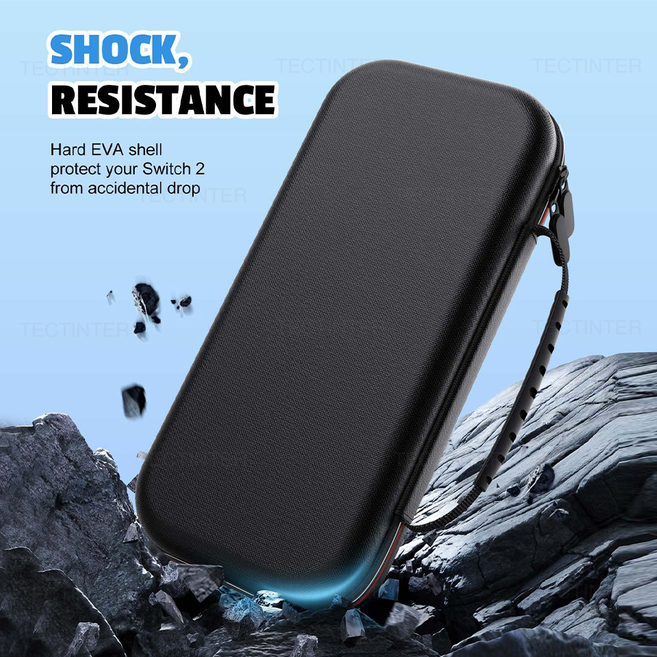 NS Switch 2本体用トラベルキャリングケース EVAハードシェル耐衝撃収納バッグ 保護バッグ ポーチ Switch 2アクセサリー用