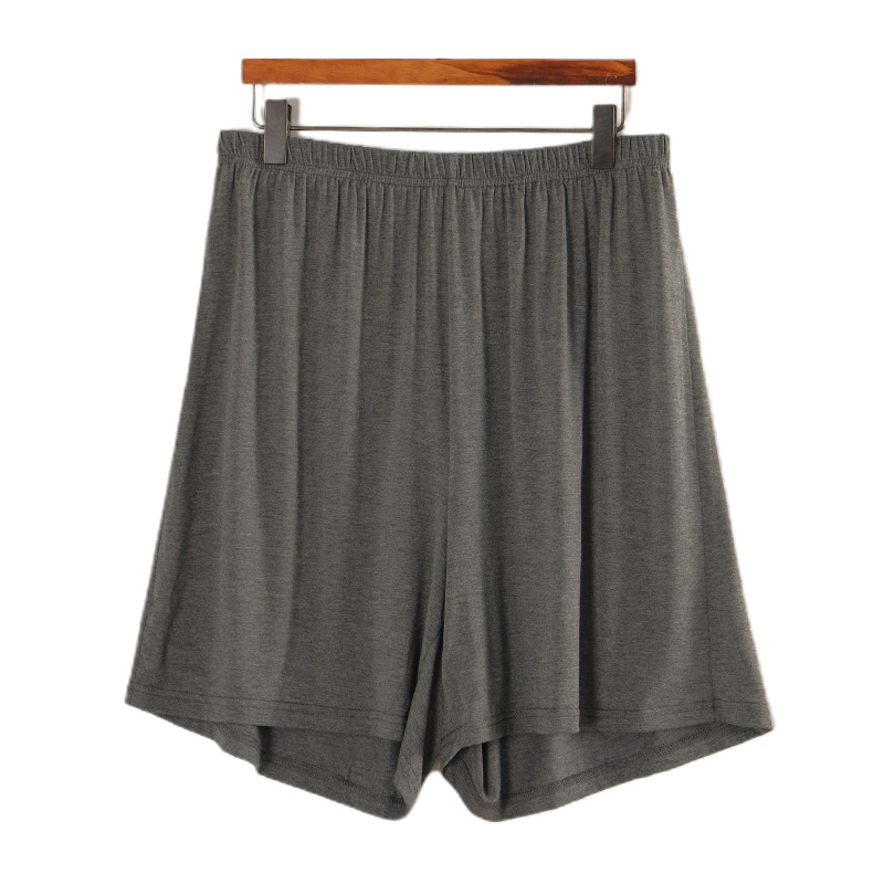 Pantalones cortos de algodón para dormir para hombre, pantalones cortos lisos de cintura elástica, pantalones cortos sueltos para la playa, pantalones cortos transpirables para dormir para hombre, ropa de casa