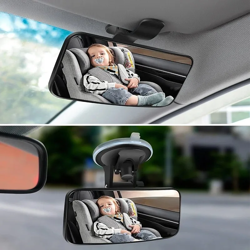 Miroirs de voiture pour bébé, tableau de bord intérieur, pare-brise à aspiration, plaque de pare-soleil, Clips, rétroviseur de sécurité, moniteur pour bébés et enfants