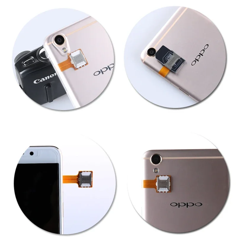 デュアルSIMエクステンダーカードアダプター,micro sd実用的アダプター,ユニバーサル,ハイブリッドSIMスロット,Android携帯電話用拡張カード,変更カード
