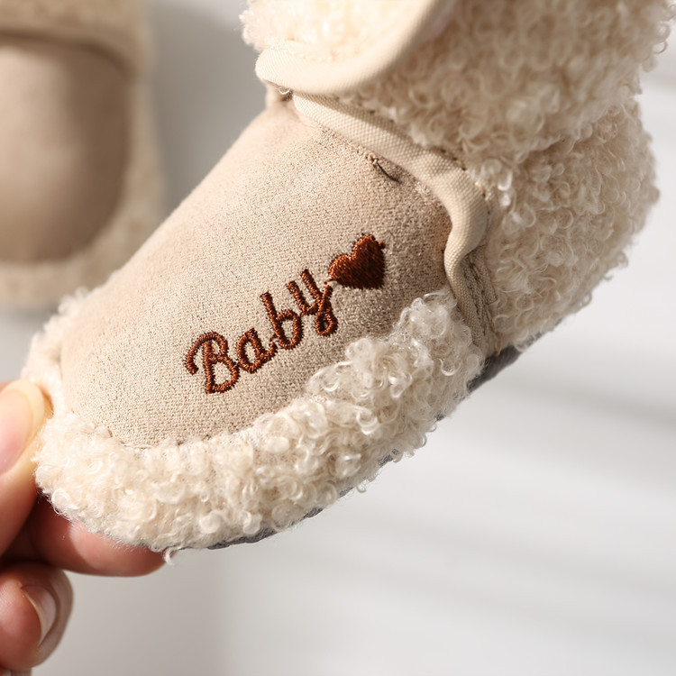 Botas de nieve cálidas para cuna de bebé, calcetines antideslizantes suaves y cómodos para niñas y niños, zapatillas, zapatos para bebé recién nacido