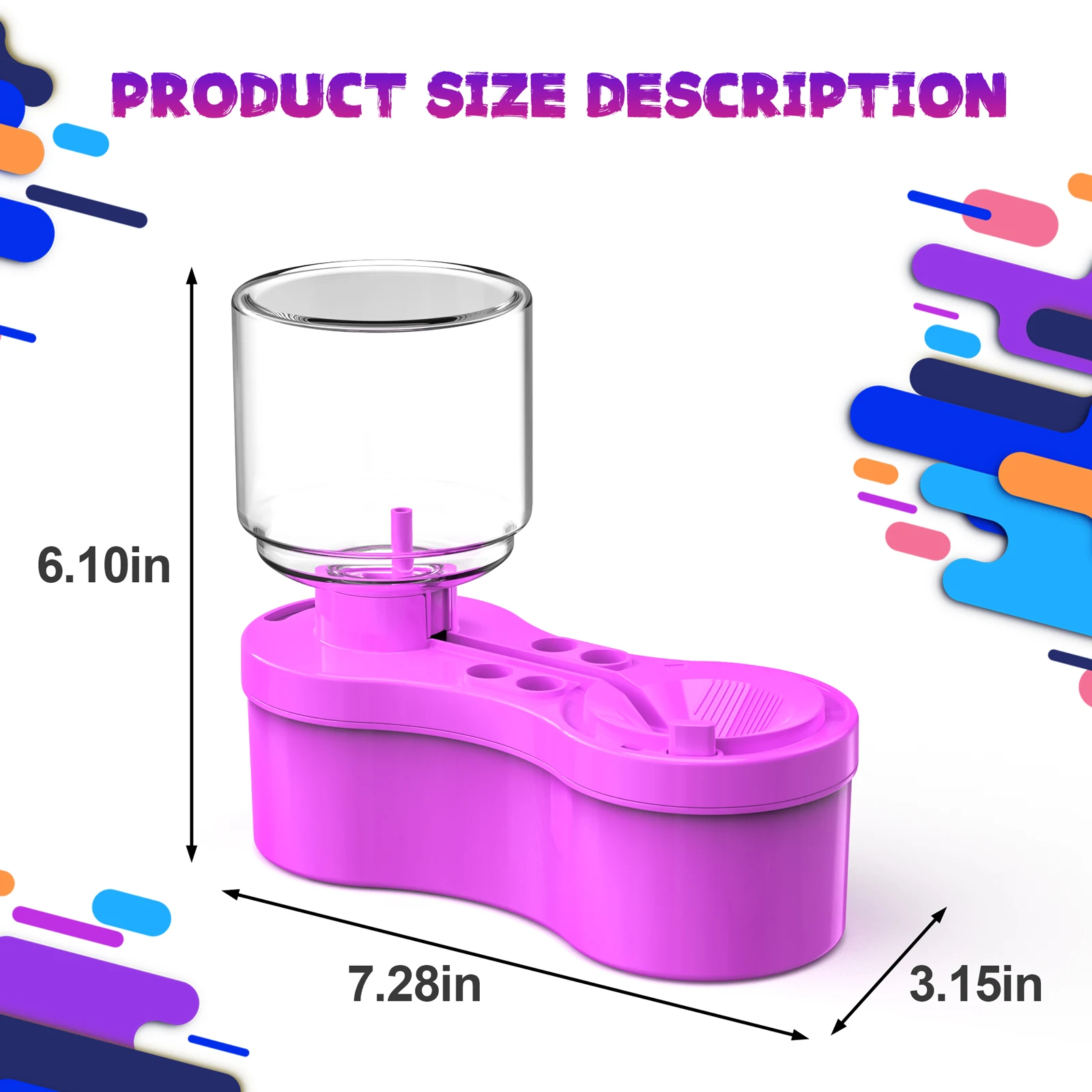 Paint Brush Cleaner with Drain Paint Brush Cleaning Machine Watercolor Pen Clean Tool for Acrylic Watercolor Water-Based Paints
