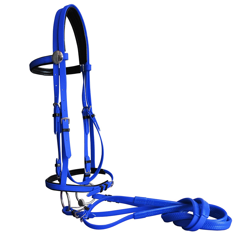 튼튼한 말 헤드 칼라 고삐, PVC 말 경마 장비, 승마 고삐
