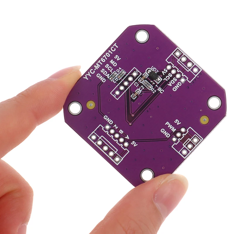 Módulo de Sensor de medición de ángulo de inducción magnética MT6701, alta precisión de 14 bits, puede reemplazar perfectamente AS5600