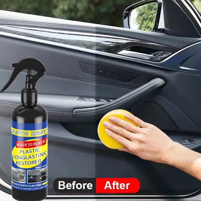 Preparat do renowacji plastików samochodowych, powłoka ochronna, środek do naprawy i czyszczenia plastików i gum w samochodzie, odświeżacz, środek do renowacji, czarny połysk, uszczelniacz, rozjaśniacz.