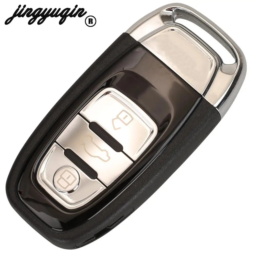 Jingyuqin 3/4 Knoppen Half Smart Voor Audi Q5 A4l A5 A6 A7 A8 Rs4 Rs5 S4 S5 Remote Auto Sleutel 315Mhz/433Mhz/868Mhz 8t0 959 754c/F/D
