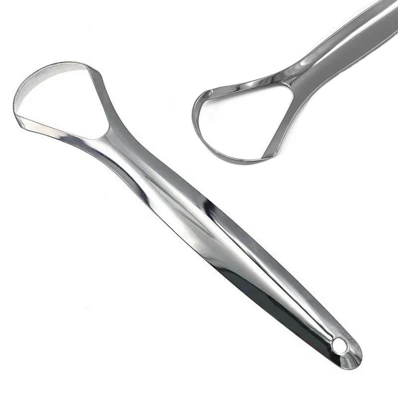 Halitose Tong Coating Tongschraper Roestvrij Staal Reiniging Remover Tong Gecoate Borstel Schrapen Tong Mondhygiëne Gereedschap