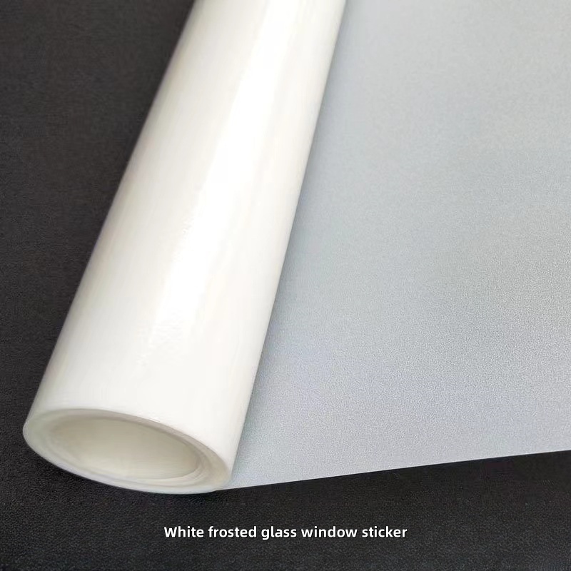 Electrostatic Adsorption Window Film Privacy Frosted Glass Window Sticker Covering Home Translucent Opaque Bathroom, Office Sticker