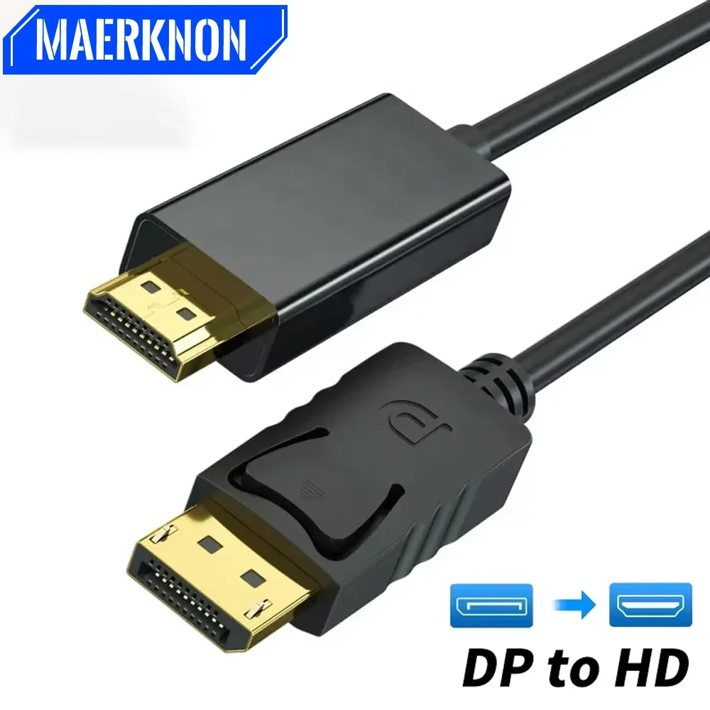 Cabo 4k displayport para hdmi, para pc, laptop, hdtv, projetor, monitor, 3m, adaptador dp para hd, porta de exibição, cabo de áudio e vídeo