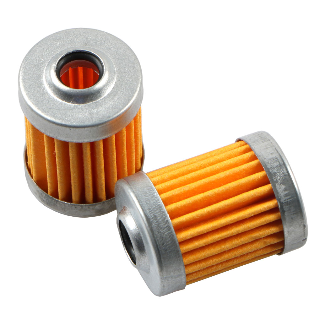 5 stücke Wiederverwendbare Waschbar Kraftstoff Filter Element + CNC Legierung Benzin Gas Filter Für Suzuki Dirt Bike ATV Quad Buggy motorrad Roller