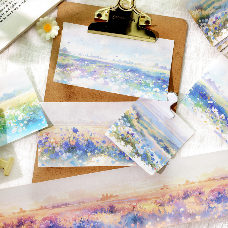 Yoofun 7.4x200cm Spring Floral Washi Tape Flower Washi Masking Tape Decorative Tape For DIY Art Craft Diary Scrapbooking