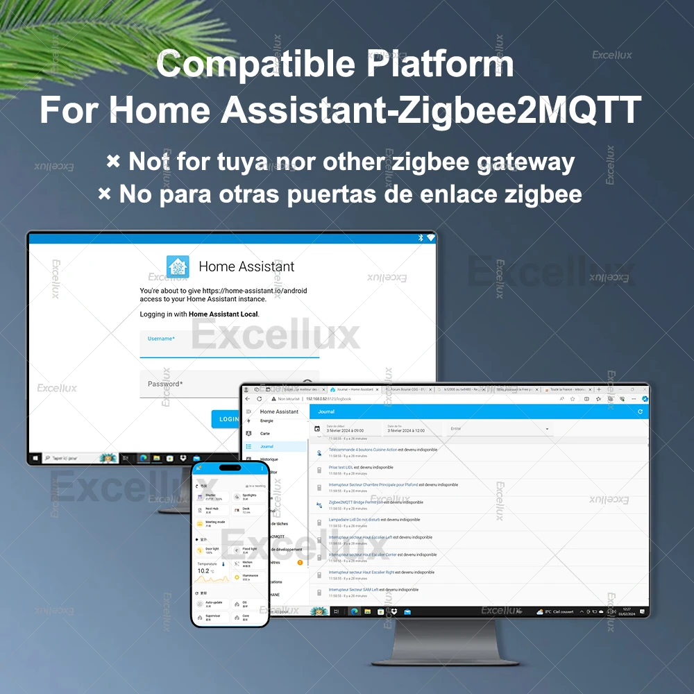 Interruptor de escena inteligente ZigBee, interruptor de escena inalámbrico, 4 entradas, 12 modos, controlador de botón pulsador de escenario automático, compatible con Zigbee2mqtt