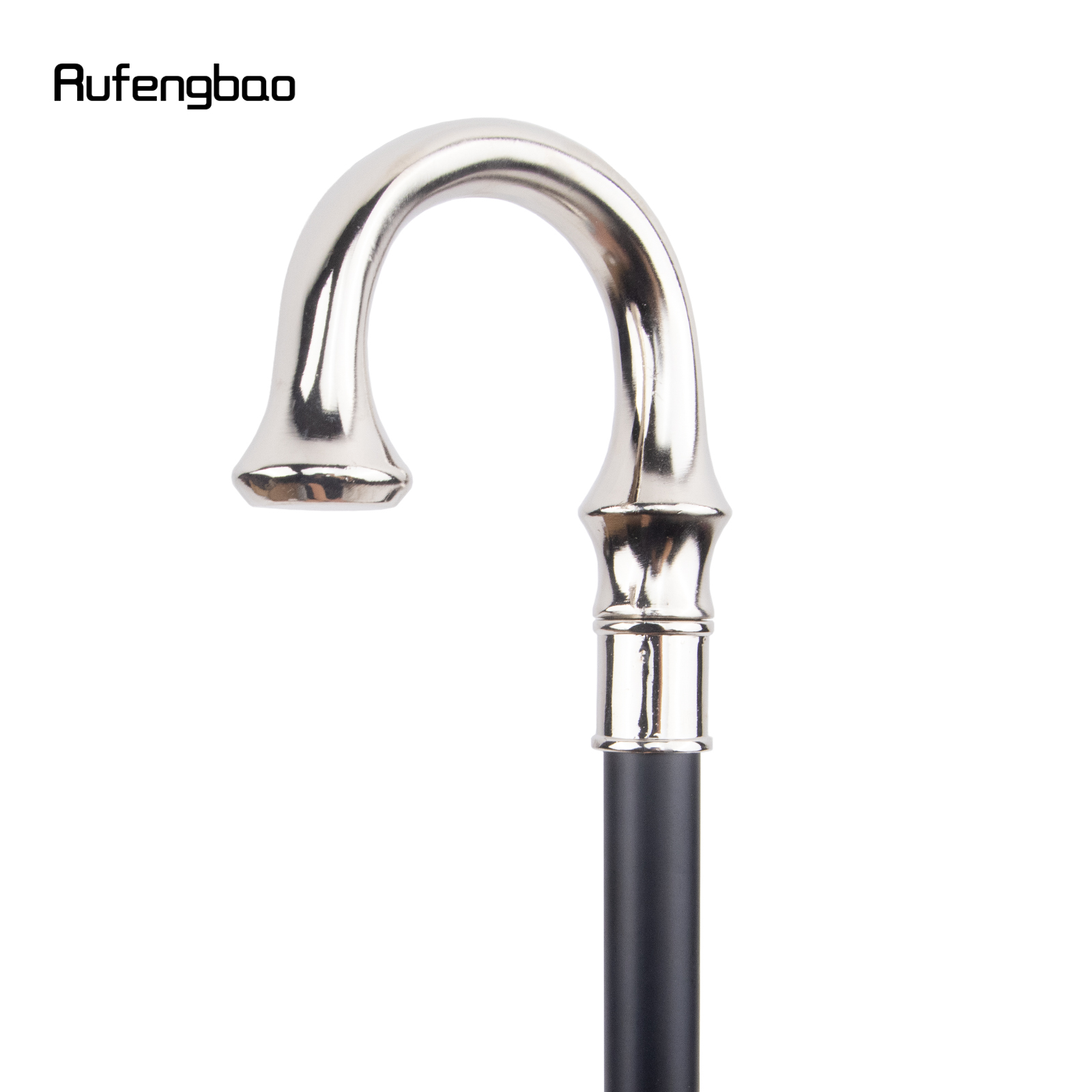 Elegante Branco U Hanger Walking Cane, bengala decorativa de moda, Gentleman Cosplay Knob, 94cm