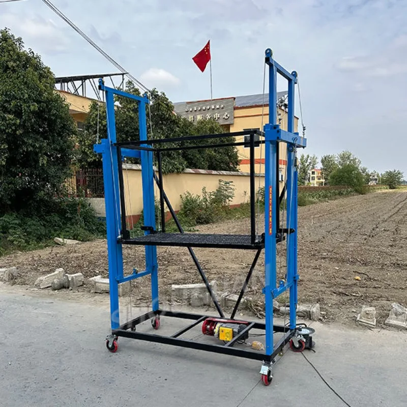 Andamio móvil personalizable, plataforma de elevación eléctrica con Control remoto de 500KG para construcción de decoración interior y exterior