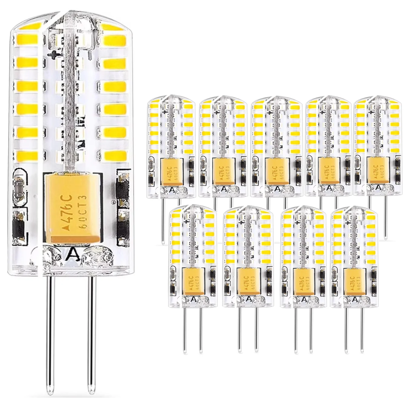10pcs G4 LED Bulbs 2W 3W 5W 9W 12W 15W AC DC 12V AC 220V Silicone Lamp 360Beam Angle Replace halogen Light Spotlight Chandelier