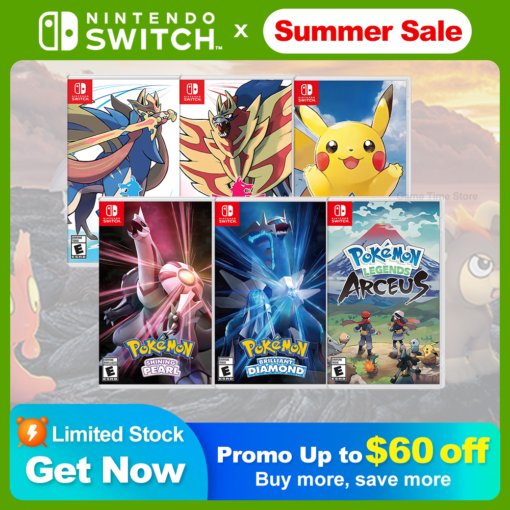 Игровые предложения Pokemon Shiny Diamond - Nintendo Switch, 100% официальная карточка для физических игр, жанр, экшн-ролевая игра для Switch OLED Lite
