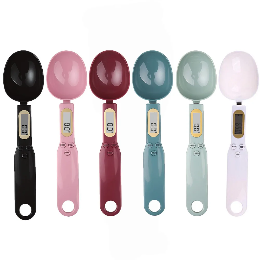 Cuchara de pesaje, báscula, herramientas de cocina para el hogar, medición electrónica de café, alimentos, harina en polvo, horneado, medición Digital LCD ajustable
