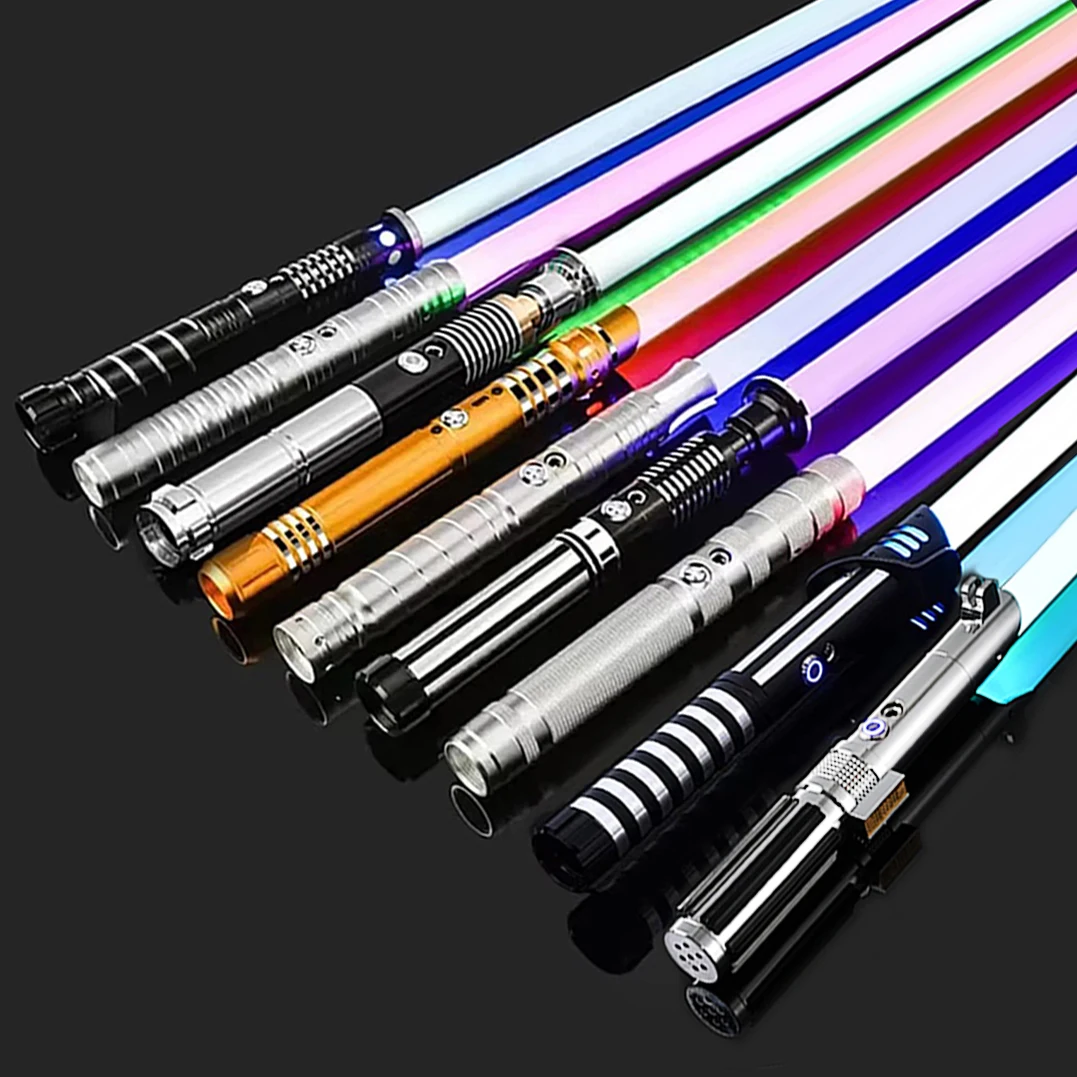 RGB Metallo Spada Laser Spada Giocattoli Luce Sciabola Espada Brinquedos Sabre De Luz Juguetes Kpop Lightstick Zabawki Oyuncak