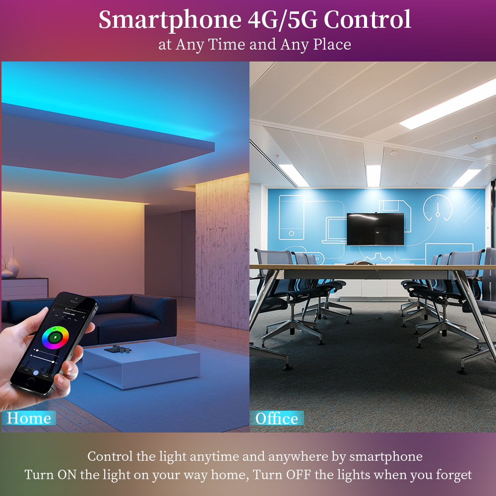 WB5 WiFi 5 IN 1 LED Controller Tuya APP Alexa Google Home Sprachsteuerung RGB RGBW CCT Led Streifen Dimmer Bluetooth APP RF Fernbedienung
